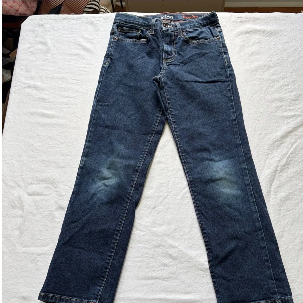 Urban Pipeline Boys SuperFlex Straight Leg Jeans Dark Wash Denim Size 10